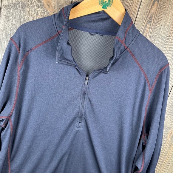 RHONE Other - Rhone Session 1/4 Zip Long Sleeve Pullover Shirt Blue Polartec Size Large